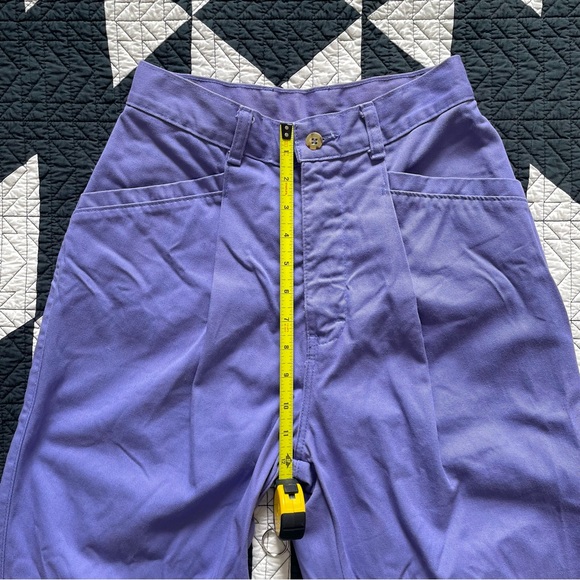 VINTAGE lavender pleated pants, women’s size 24 - Picture 5 of 8